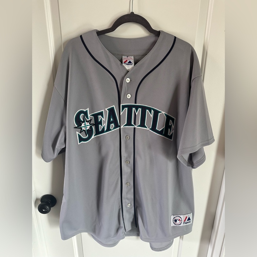 Majestic Gray Seattle Baseball Jersey